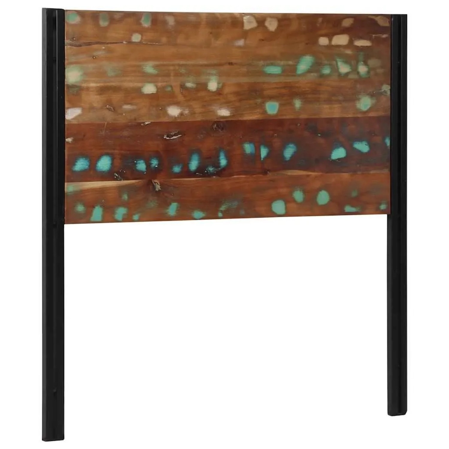 vidaXL Kopfteil 100 cm Altholz Massivholz und Eisen 4017544