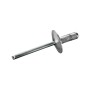 GOEBEL Mehrbereichsblindniete, 4,8x10,3 mm, Aluminium/Edelstahl A2, Großkopfniete für Zangen.