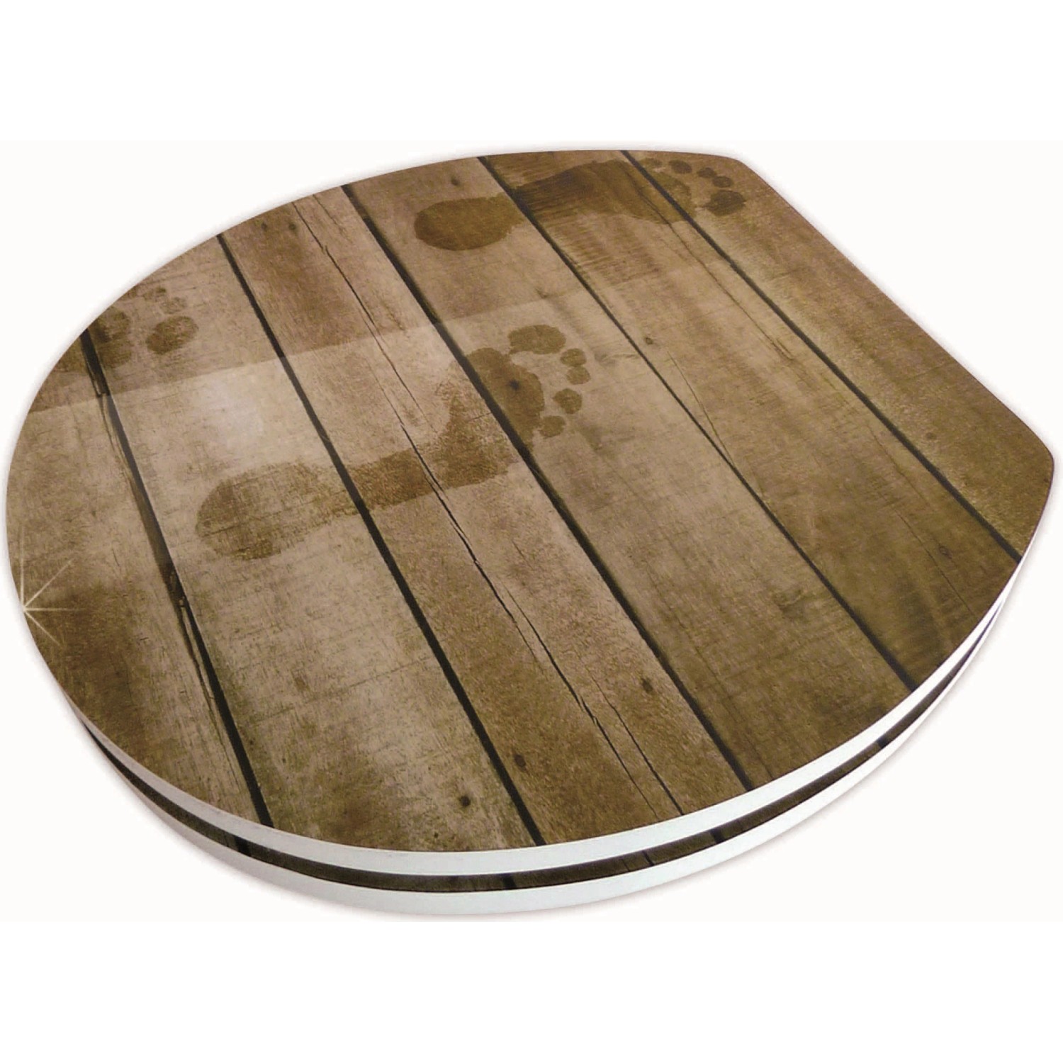 Sanitop-Wingenroth WC-Sitz Dekor High-Gloss Foot Print