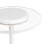 Weiße EGLO LED Akku Tischleuchte TREPELLA mit Touchdimmer und RGB Funktion.