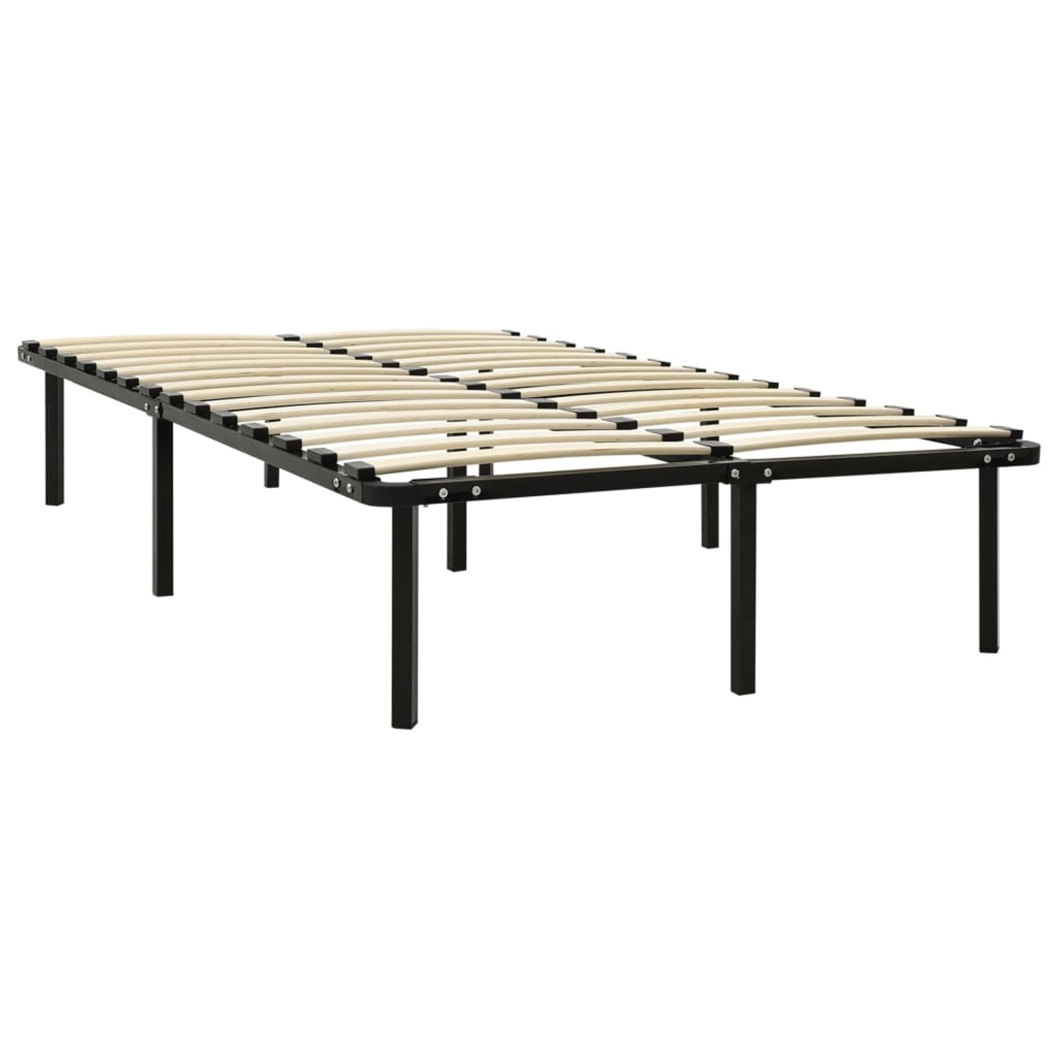 vidaXL Bettgestell Schwarz Metall 160x200 cm Modell 2618451 günstig online kaufen