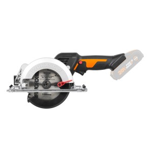 Worx Akku-Handkreissäge WX531.9 PowerShare 20 V Solo, Akku-Kreissäge in Schwarz/Orange.
