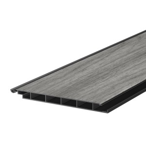 Terrassen-Aluminiumdiele Pro 21,2 cm x 1,8 cm x 370 cm Anthrazit