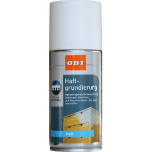 OBI Haftgrundierung Spray, weiß matt, 150ml Dose. Grundier-Spray für Innen & Außen.