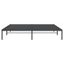 Schwarzes vidaXL Bettgestell aus Metall, 183x213 cm, für Matratzen ohne Lattenrost.