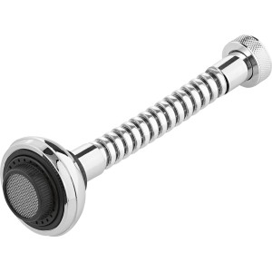 Verchromter Ersatz-Hahnschlauch mit Spülbrause für Küchen- und Badarmaturen.