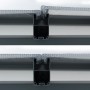 Detailaufnahme: Palram Canopia Terrassenüberdachung, Verbindung von Polycarbonatplatten.