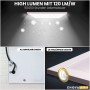 ENOVALITE LED Panel 60x60: Rasterdeckenleuchte mit OSRAM Netzteil, neutralweißes Licht, Aluminiumrahmen, ultradünnes Design.