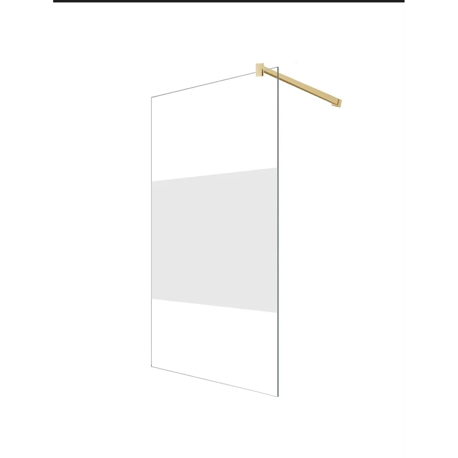 Glaszentrum Hagen 98x200cm Walk in Duschabtrennung Satiniert Mitte GD