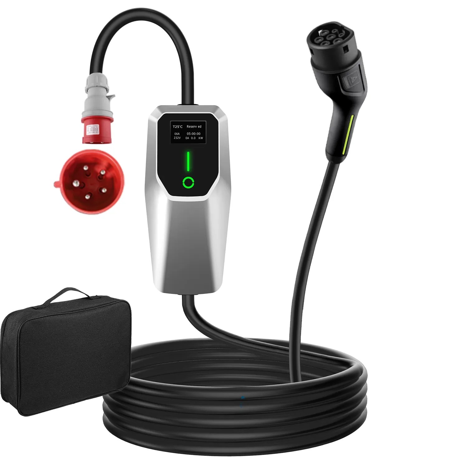 Junsun TYP 2 3P 6A To 16A 11Kw 5M Ev Ladegerät Geplante Ladung Für TESLA VW Unter Anderem