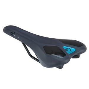 Schwarzer Prophete Mountainbike Sattel mit Memory Foam für hohen Komfort.