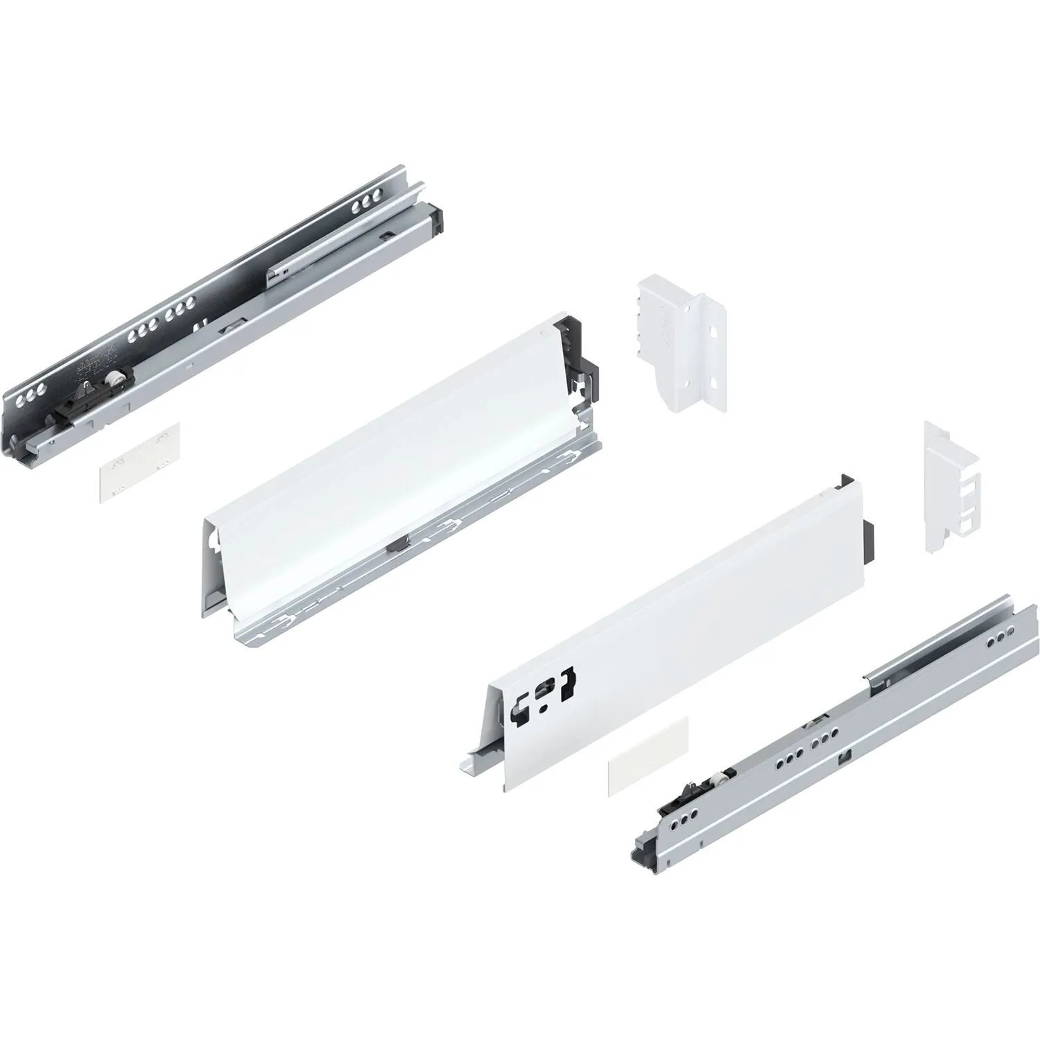 Blum Tandembox antaro M Vollauszug Blumotion 350 mm 30 kg Seidenweiß