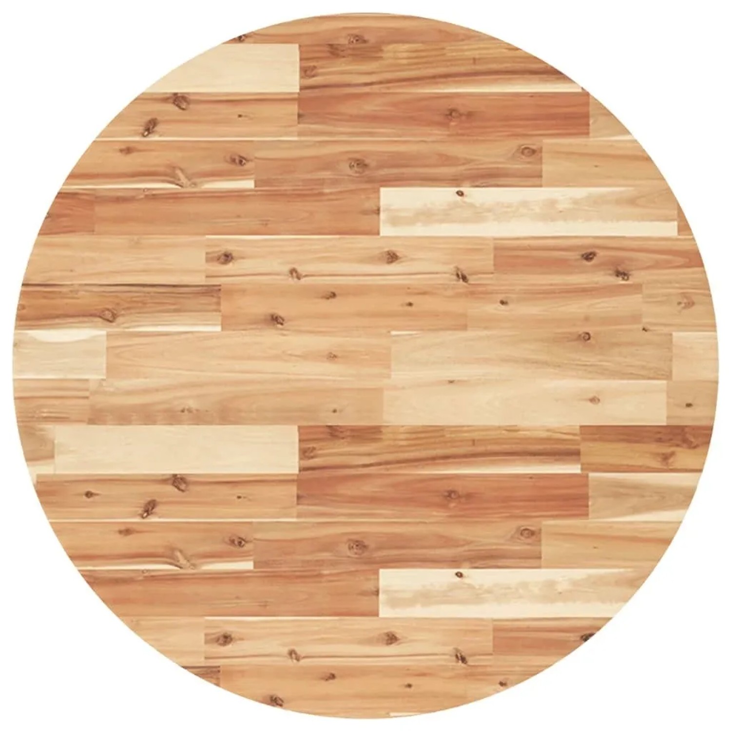 vidaXL Tischplatte Rund Ø80x4 cm Massivholz Akazie 4008704