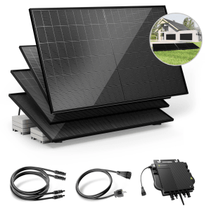 Solakon Balkonkraftwerk 2000W Solaranlage mit Gartenhalterung Steckerfertig Komplettset Photovoltaik 800W Kabellänge 5m