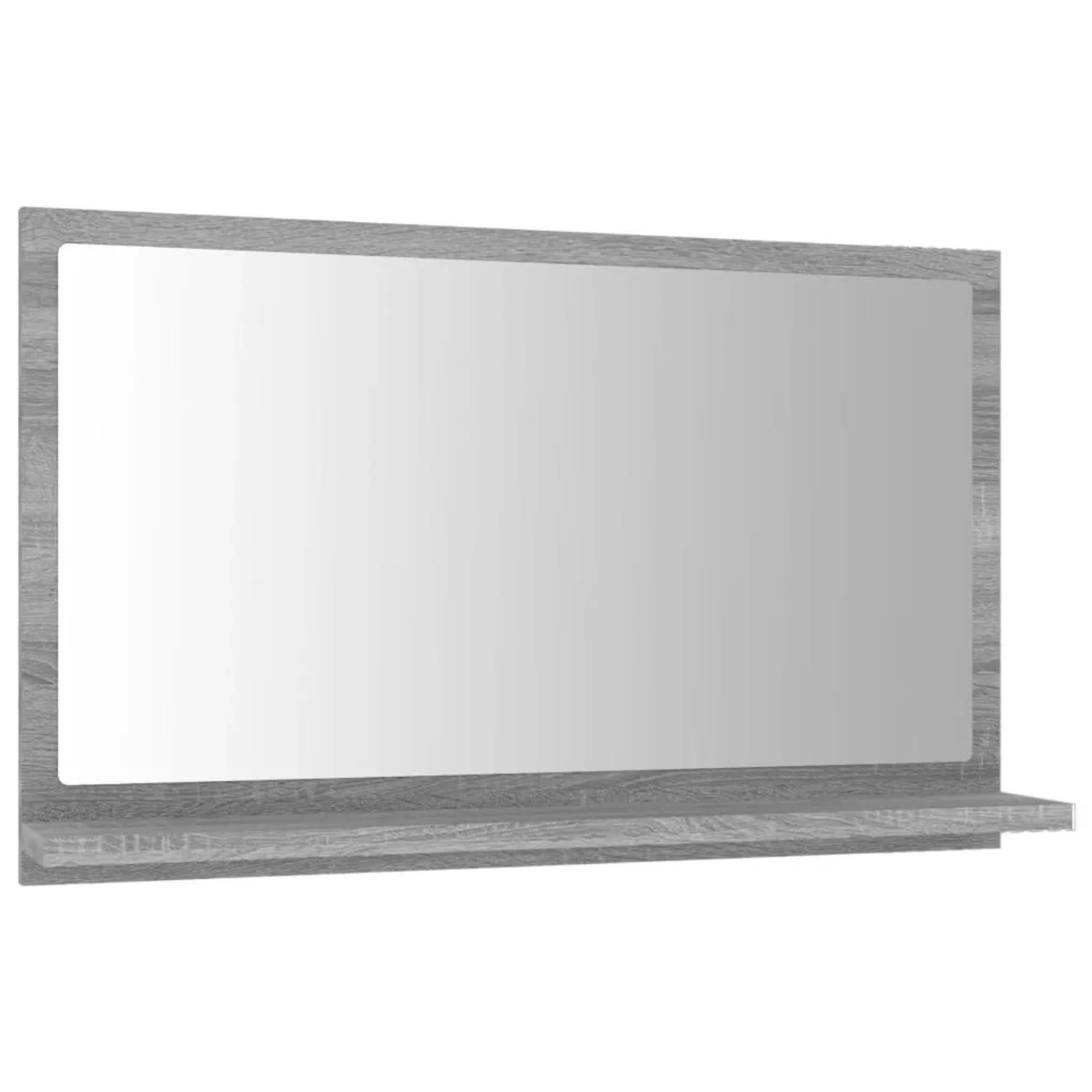 vidaXL Badspiegel Grau Sonoma 60x10,5x37 cm Holzwerkstoff 815637