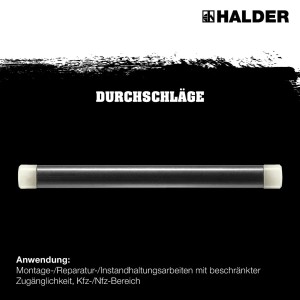 Halder Durchschlag Ø 12 mm x 170 mm
