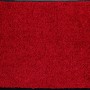 Rote ASTRA Sauberlaufmatte Diamant, 80x120 cm, für den Innenbereich. Fußmatte mit schwarzem Rand.