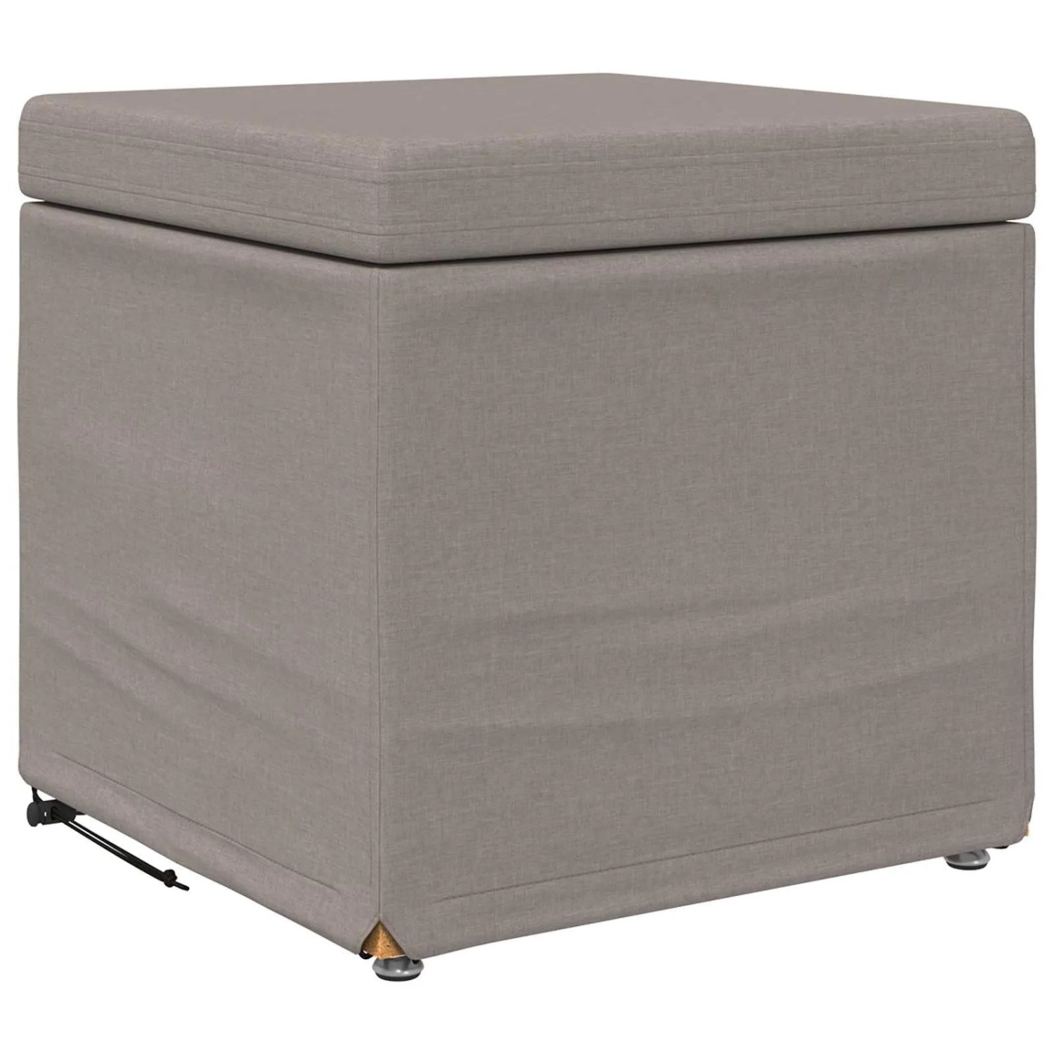 vidaXL Hocker Taupe 41 x 41 x 40 cm Stoff und Pressholz 876747
