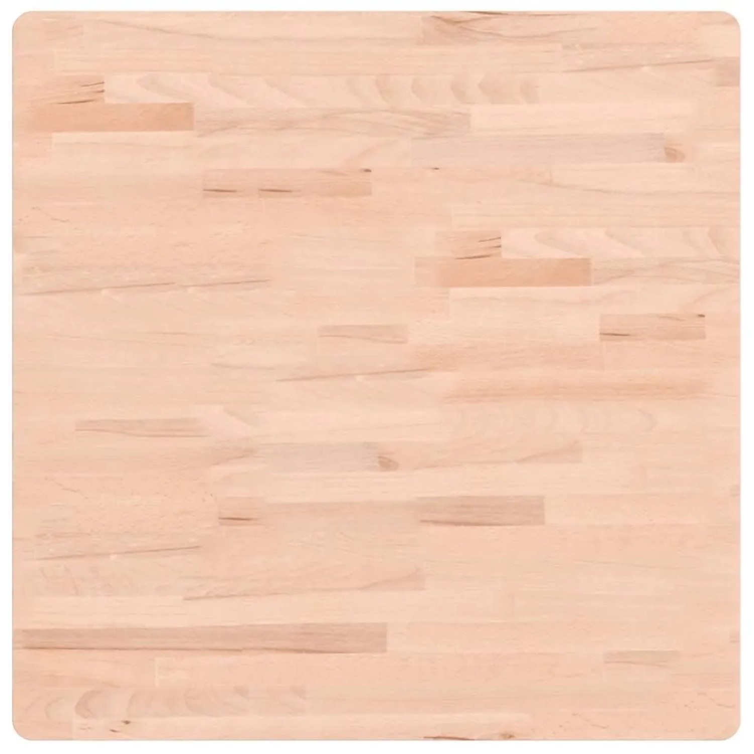 vidaXL Tischplatte 70x70x2,5 cm Quadratisch Massivholz Buche 355957