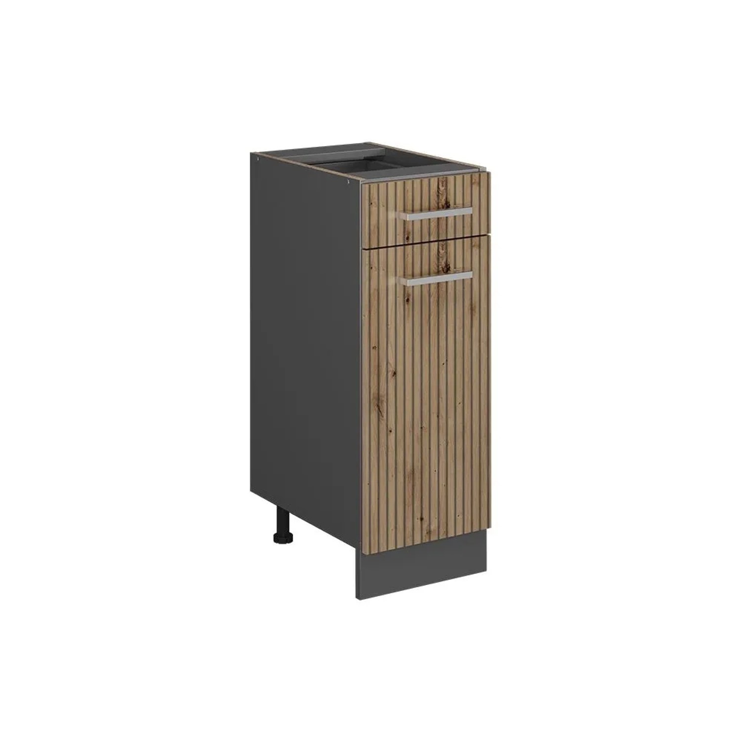 Vicco Küchenunterschrank R-Line Artisan-Eiche Anthrazit 30 cm ohne Arbeitsplatte