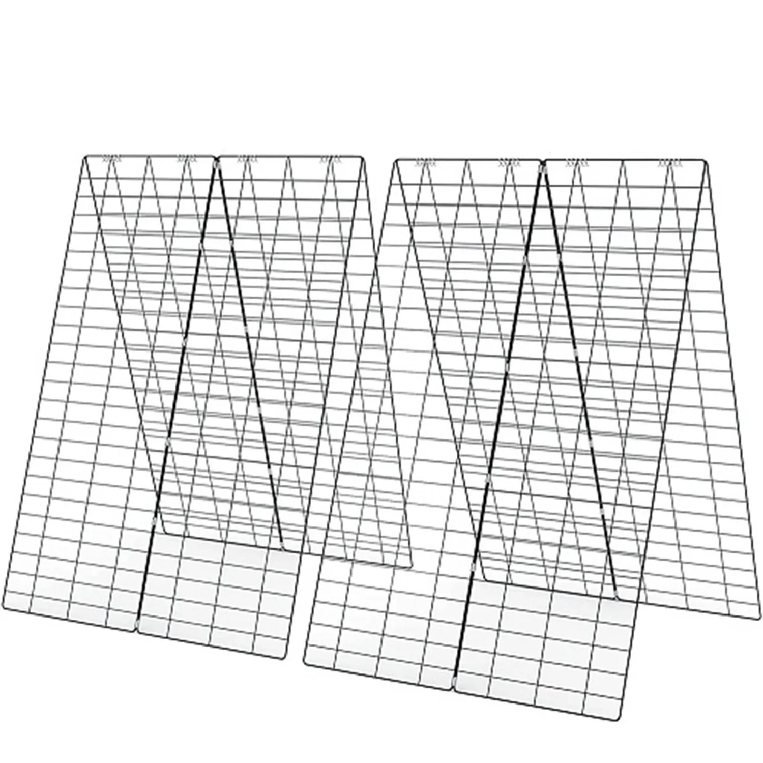 Costway 8-Tlg Gurken Rankgitter Metallspalier Gitterspalier Grün