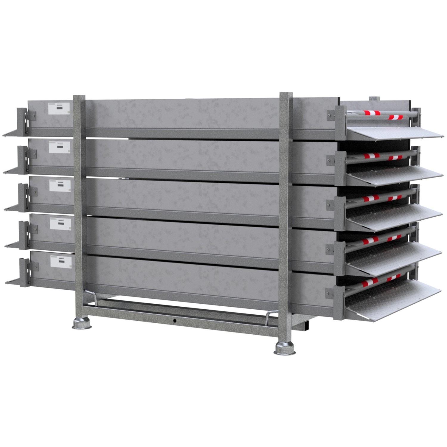 Schake GrabenbrückeSet Stahl Aluminium Silber
