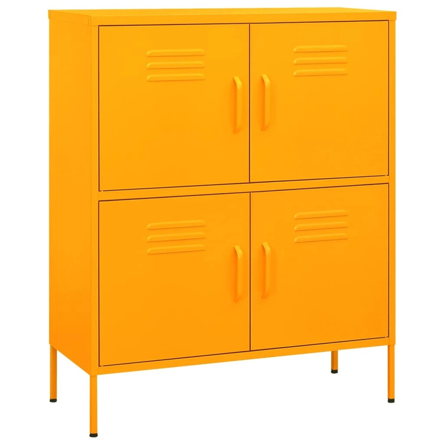 Thumbnail - vidaXL Lagerschrank Senfgelb 80x35x101,5 cm Stahl Modell 1