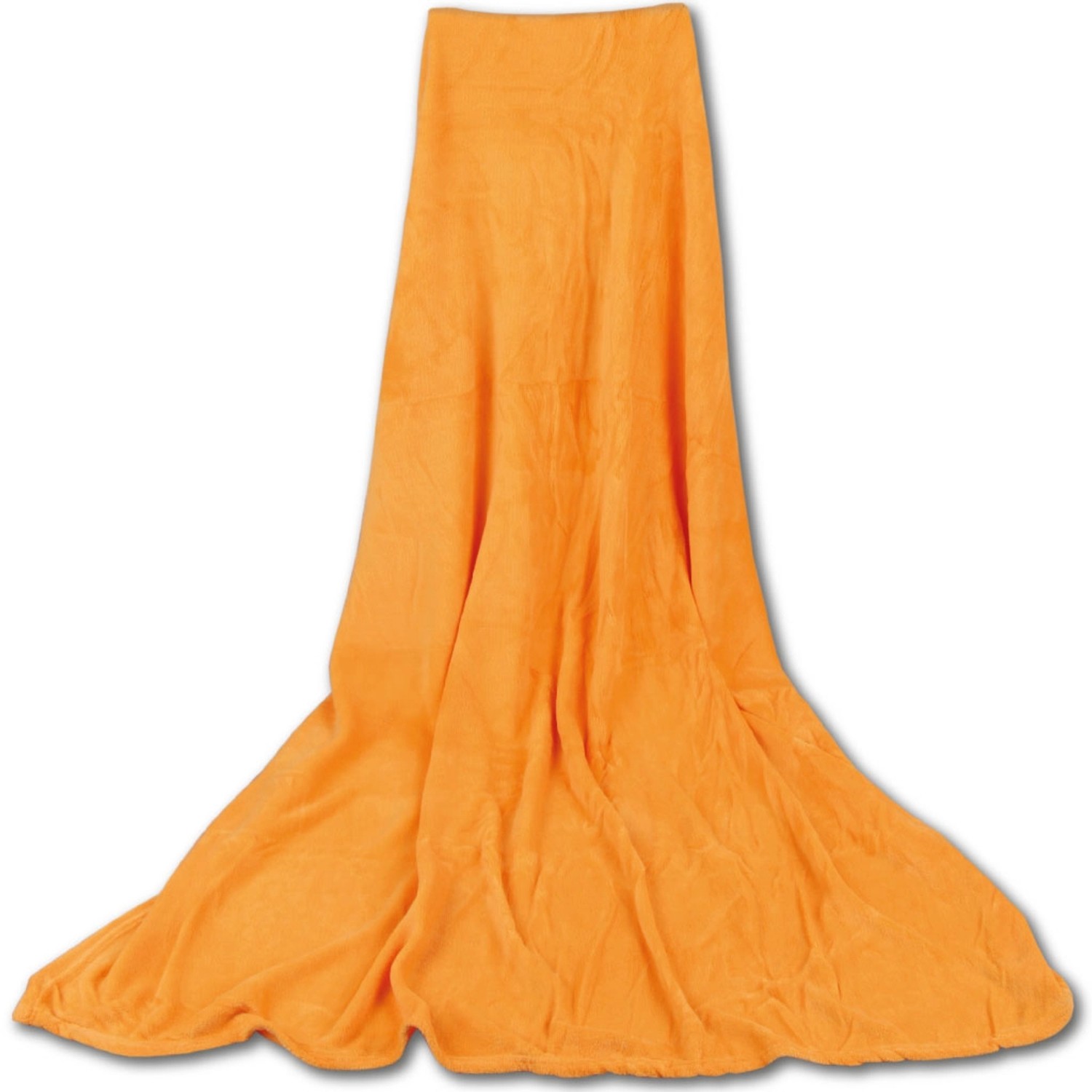 Bestgoodies Mikrofaser Decke Orange Apricot 130 x 170 cm günstig online kaufen