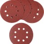 LUX Schleifauflagen Ø 125mm, Körnung 40, gelocht, für Exzenterschleifer, 5 Stück