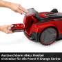Einhell Freelexo Cam Plus 600 Mähroboter mit eingesetztem Power X-Change Akku.
