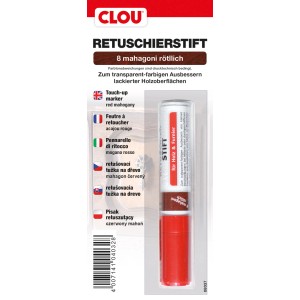 Clou Retuschierstift Mahagoni Rötlich für Holzoberflächen, zum Ausbessern von Kratzern.