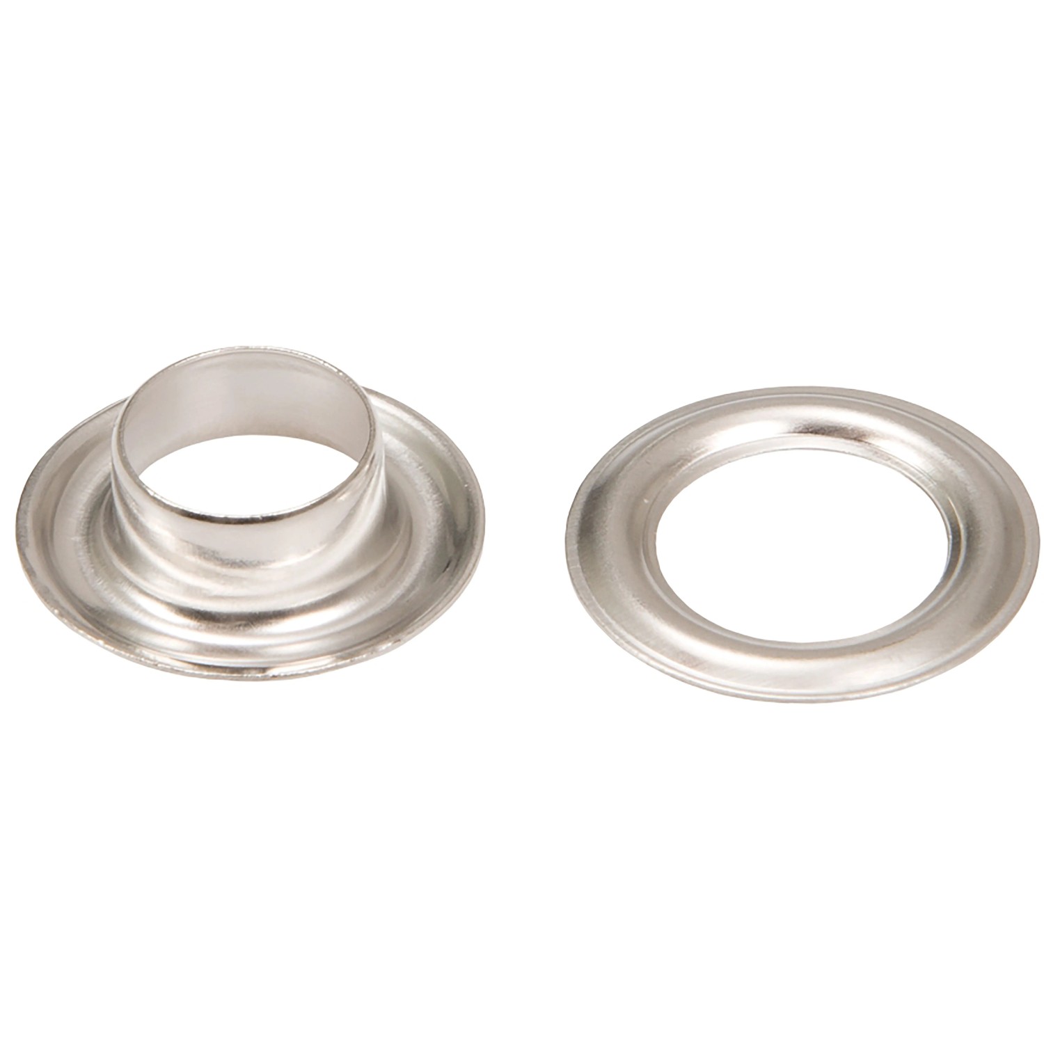 Conacord Öse mit Scheibe Messing Vernickelt Ø 6 mm 25 Stück