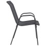 vidaXL Stapelbare Gartenstühle 2 Stk Grau Textilene 318778_6