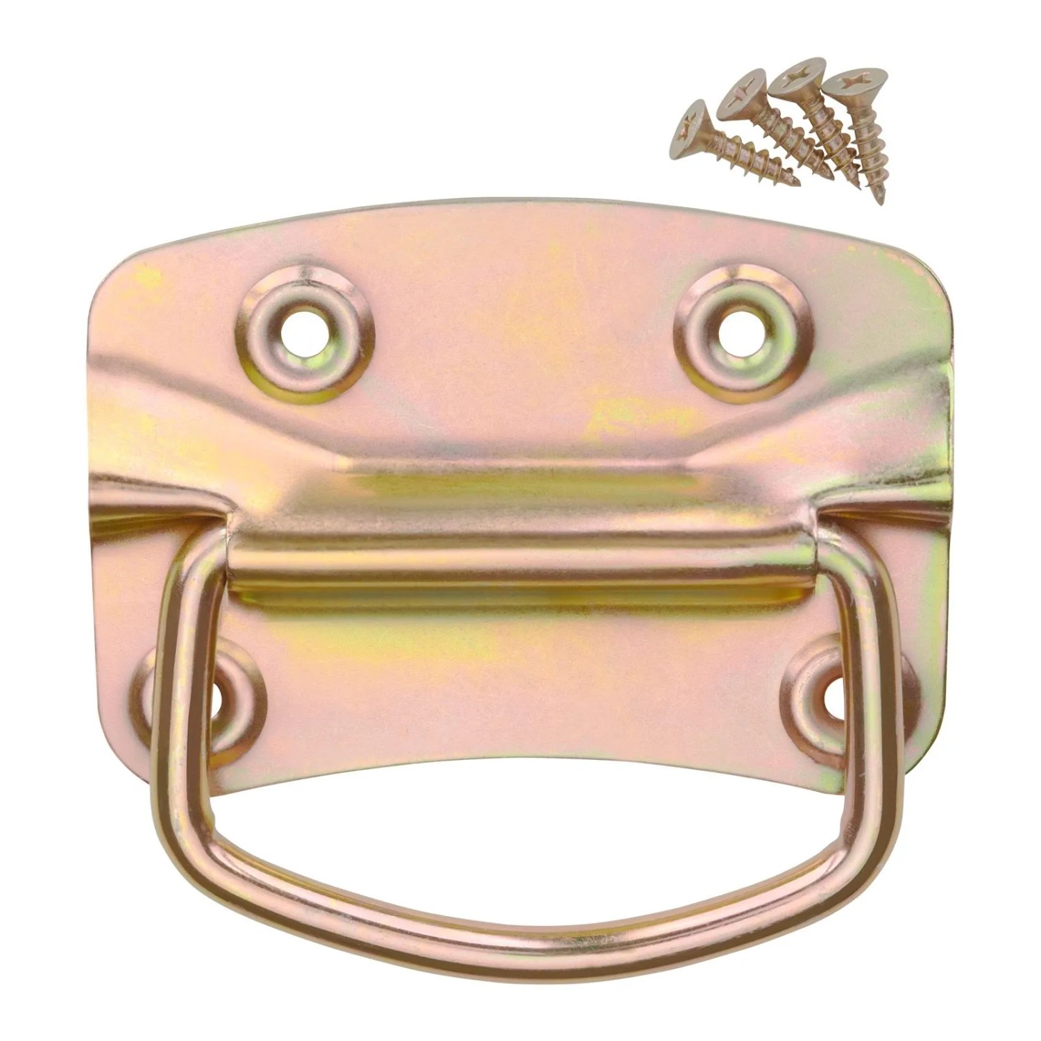 SOTECH 1 Paar Kistengriffe 100 x 70 mm Stahl Gelb Verzinkt