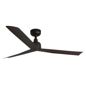 FARO Outdoor Deckenventilator, Marine Braun, mit drei Flügeln und Fernbedienung.