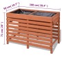 Brauner vidaXL Blumenkasten (100x50x71 cm) aus Holz für Garten, Balkon oder Terrasse.