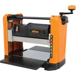 Triton Dickenhobelmaschine TPT125, 1100 W, orange-schwarz, für präzises Hobeln von Holz.