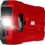 Rotes Apa Schnellstartsystem Lithium Powerpack 10.000 mAh mit LED-Leuchte und Display.
