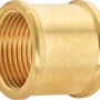 Messing Gewindemuffe 30,3 mm (Rp 1) für Warmwasser-, Kaltwasser- und Heizungsinstallation.
