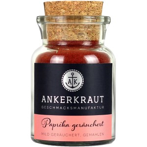 Ankerkraut Paprika Gewürz geräuchert, gemahlen im Glas (80g) für Grill & Küche.