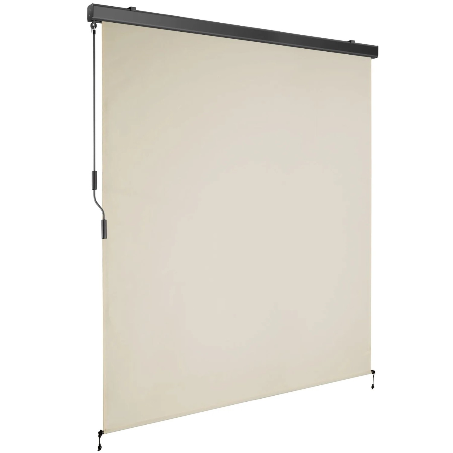 Tectake Senkrechtmarkise Eloise Verschiedene Größen Uv Beständig und Wasserabweisend 160 x 250 cm 10 x 160 x 250 cm Beige