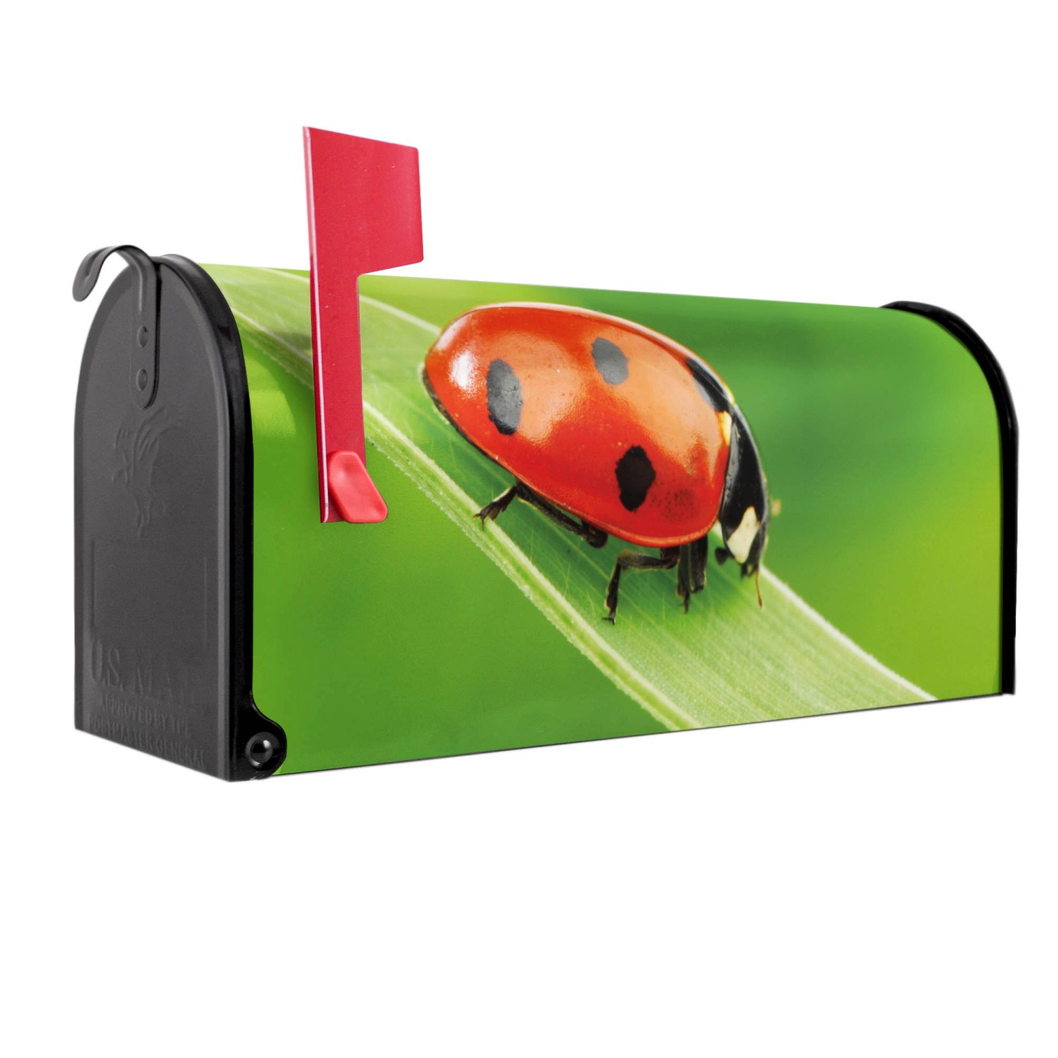 Banjado Amerikanischer Briefkasten Schwarz 48x22x16cm US Mailbox Letterbox günstig online kaufen