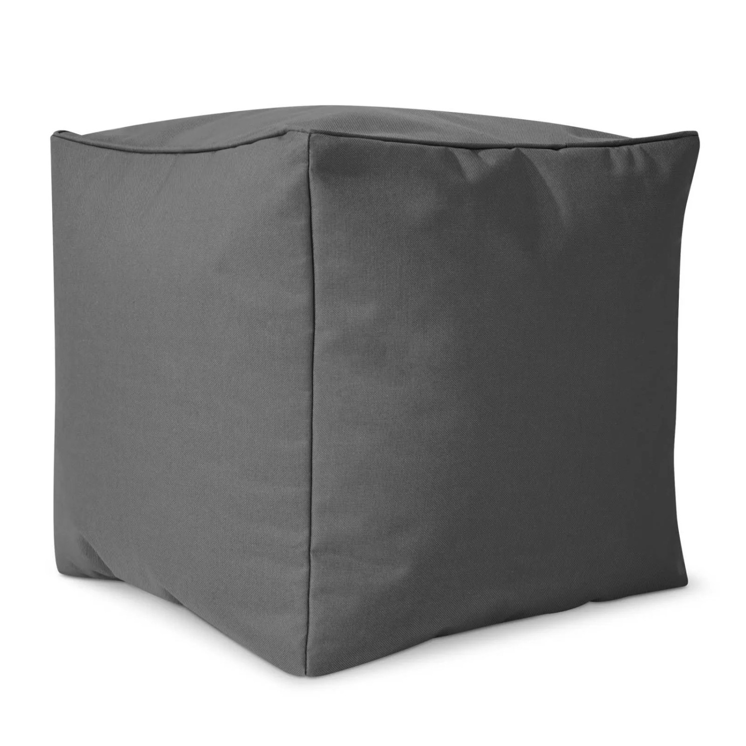 Green Bean Sitzhocker Cube 40 x 40 x 40 cm Wetterfest Waschbarer Bezug Grau