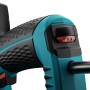 Detailaufnahme des Novus Elektrotackers J-150, Tacker mit ergonomischem Griff und rotem Einstellrad.
