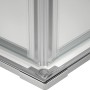 Detailaufnahme: baliv Duschkabine DUK-90.50E, 90x90 cm, Chrom-Eckprofil.