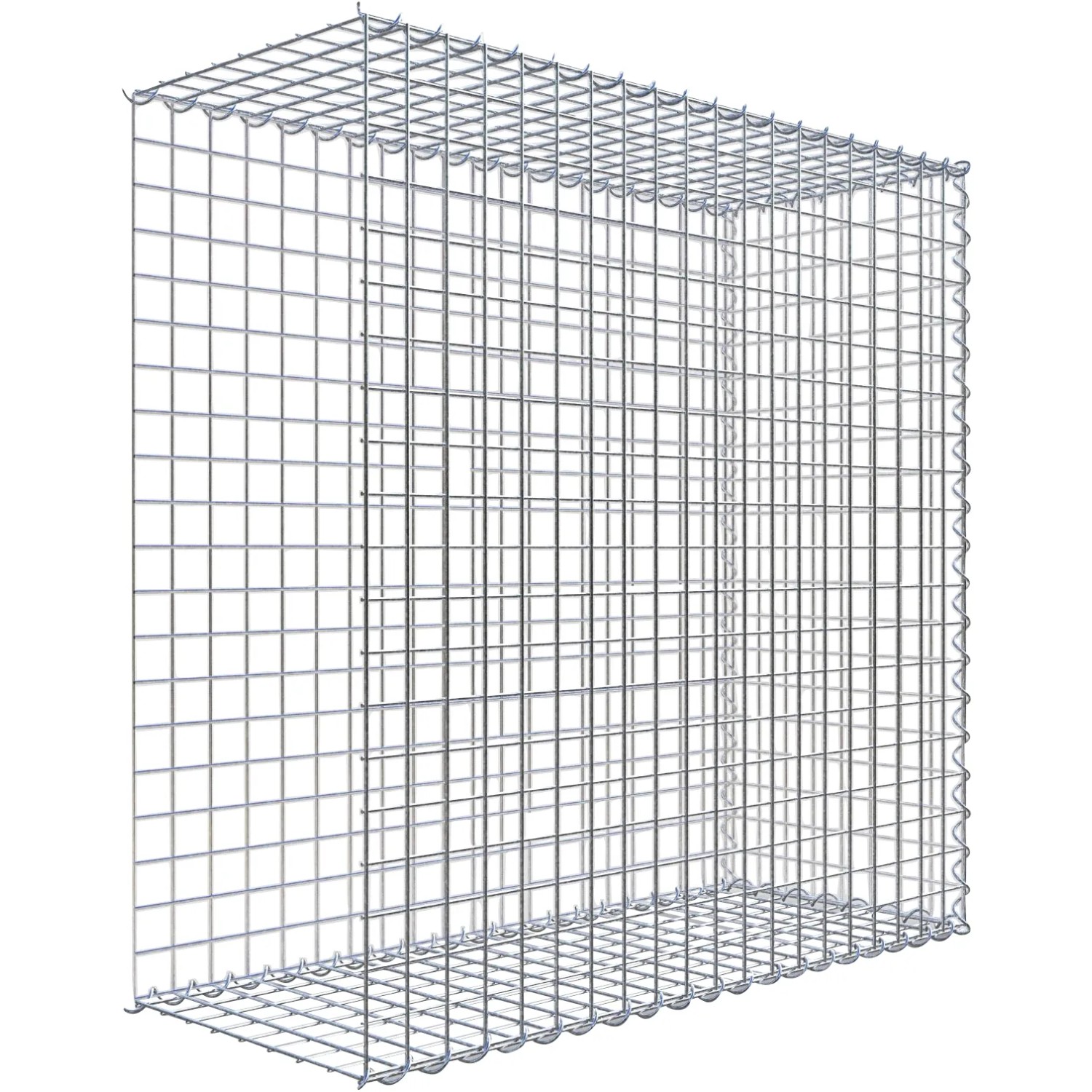 Gabiona Gabione-Anbaukorb Typ 2 100 x 100 x 40 cm Maschenw 5 x 5 cm