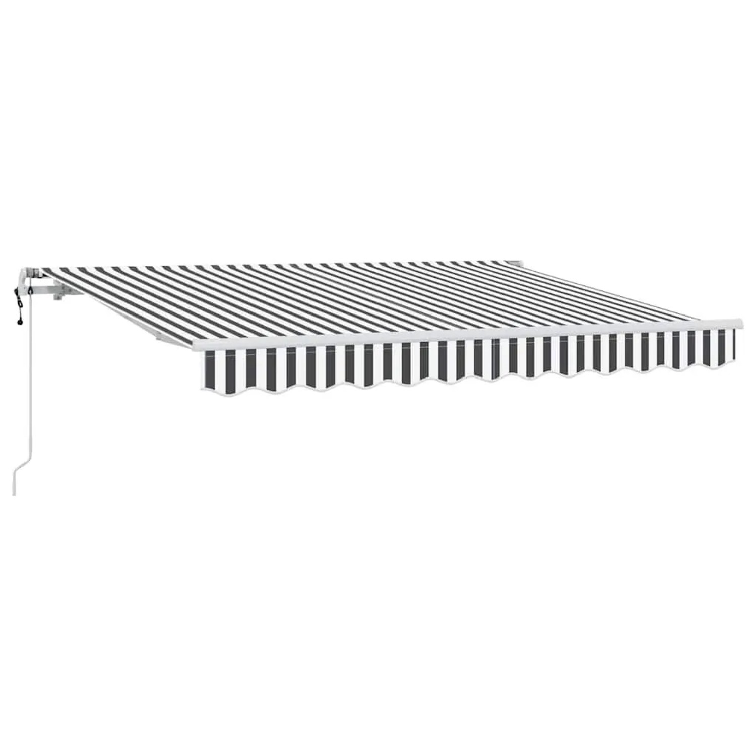 vidaXL Einziehbare Markise Anthrazit 350 x 200 cm Stoff 3329683