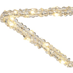 Detailaufnahme LED-Stern Silhouette, 45cm, warmweiß leuchtend, für weihnachtliche Deko im Innen- und Außenbereich.