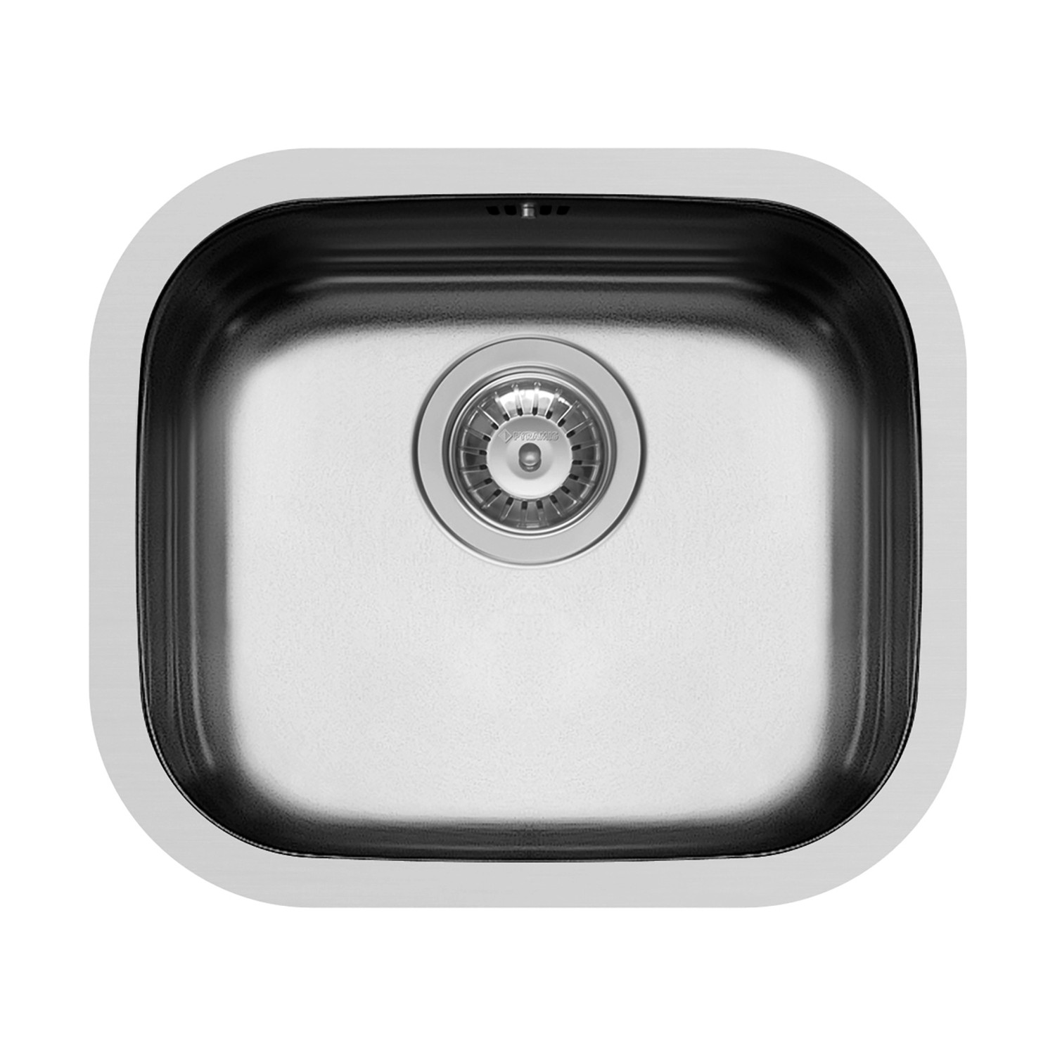 Pyramis Edelstahlbecken Kiba Square 44,6 cm x 38,6 cm Edelstahl