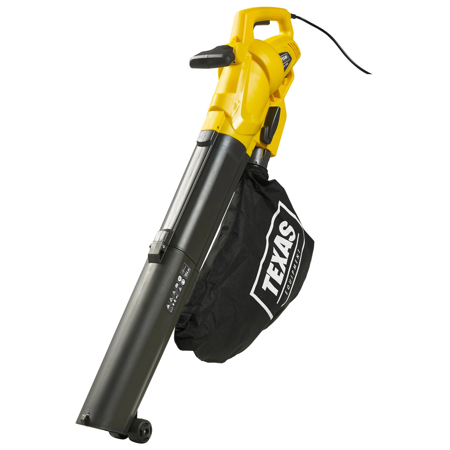 Texas Elektro Laubsauger/Bläser BVC2800 mit Fangsack, gelb/schwarz.